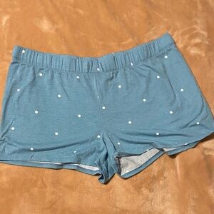 Felina Blue Polka Dot Pajama Shorts Sz M BOGO